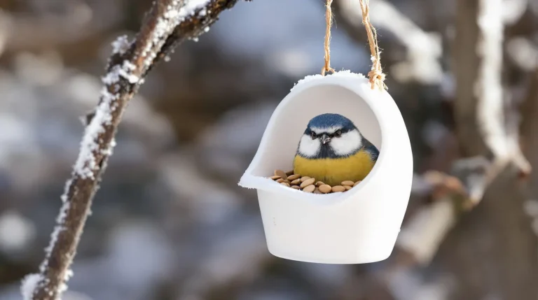 Arrêtez de jeter ce pot en plastique : les oiseaux en raffolent surtout en hiver
