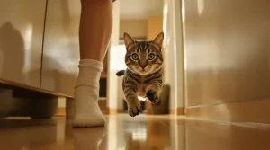 Pourquoi votre chat attaque vos mollets ? Le vrai message derriere ces agressions inattendues